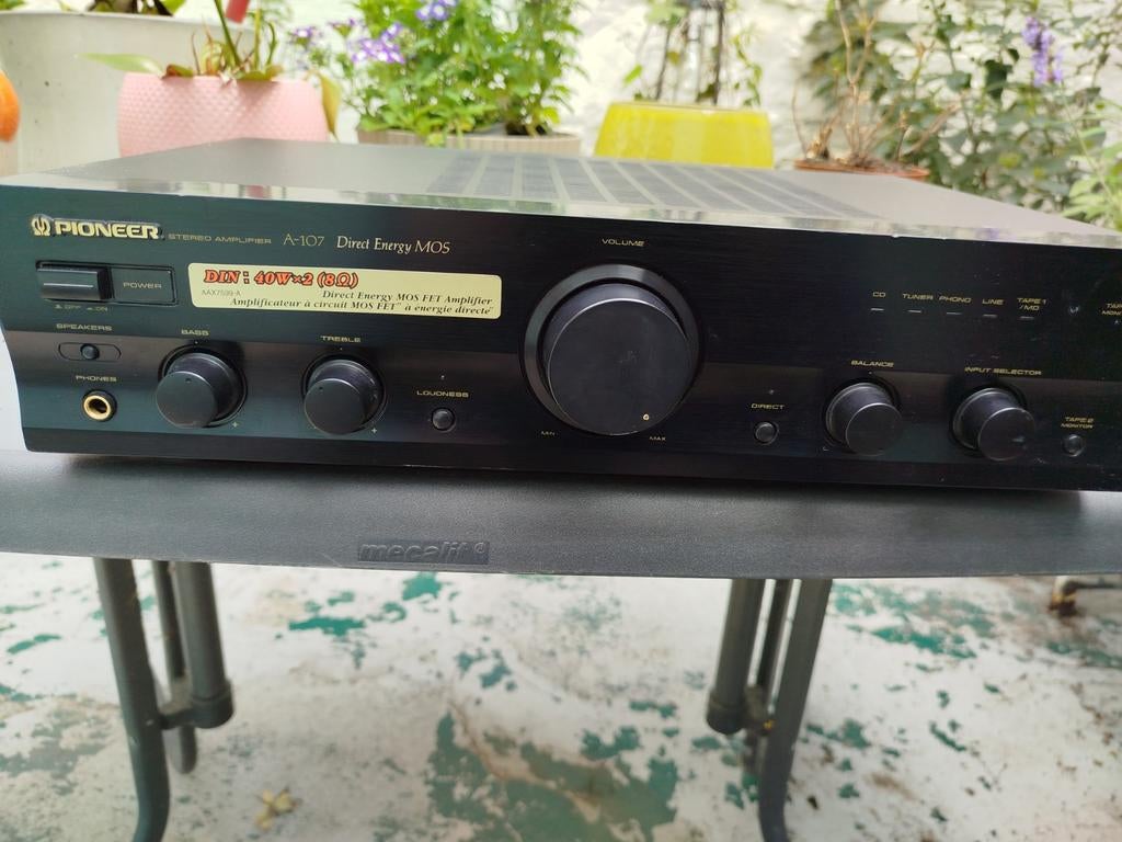 Pioneer A107 versterker, Audio, Tv en Foto, Versterkers en Ontvangers, Ophalen of Verzenden, Stereo, Pioneer