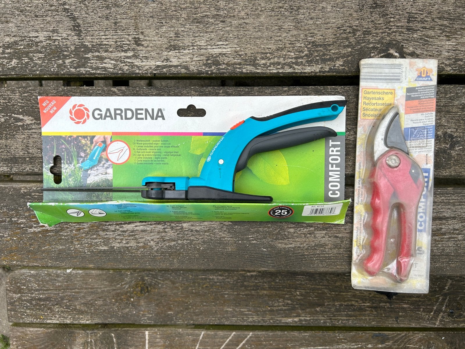Snoeischaren x 2 voor bv gras en dikke takken, Tuin en Terras, Snoeischaren, Ophalen, Nieuw