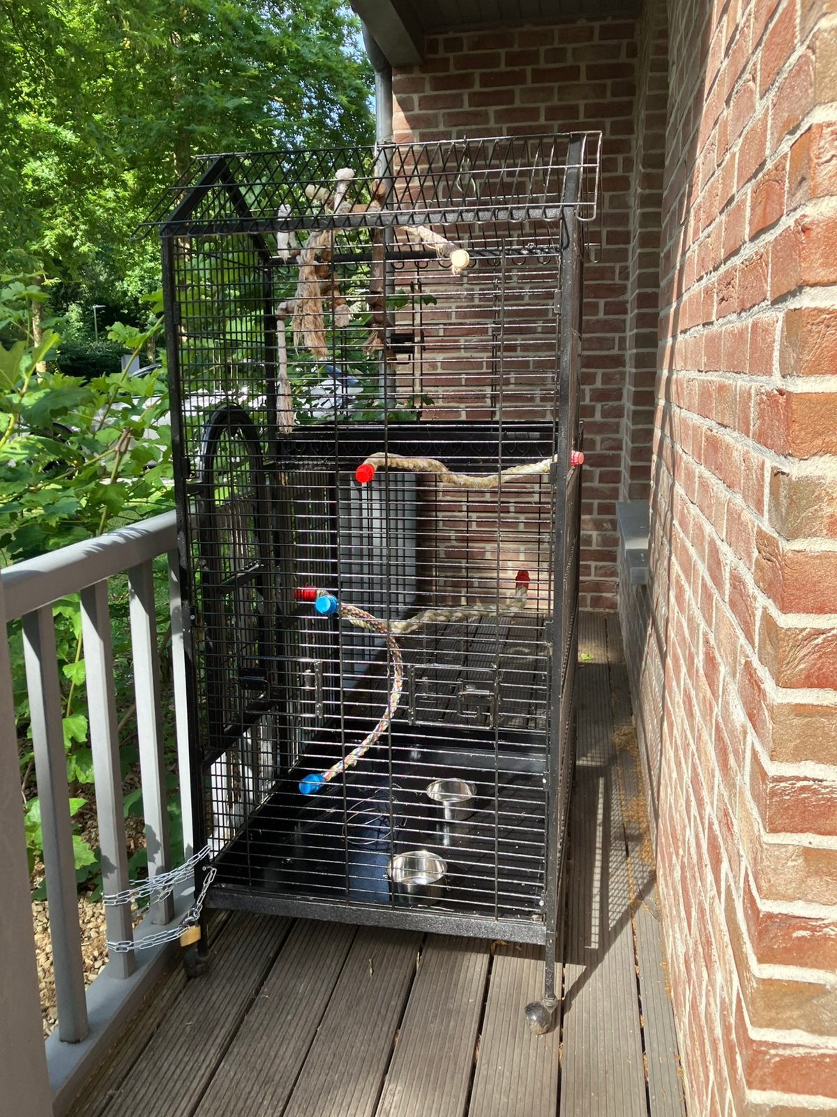 ZEER  GROTE  LUXE  PAPEGAAIENKOOI NU 190 EURO !! tot 1.07.26, Dieren en Toebehoren, Vogels | Hokken en Kooien, Zo goed als nieuw