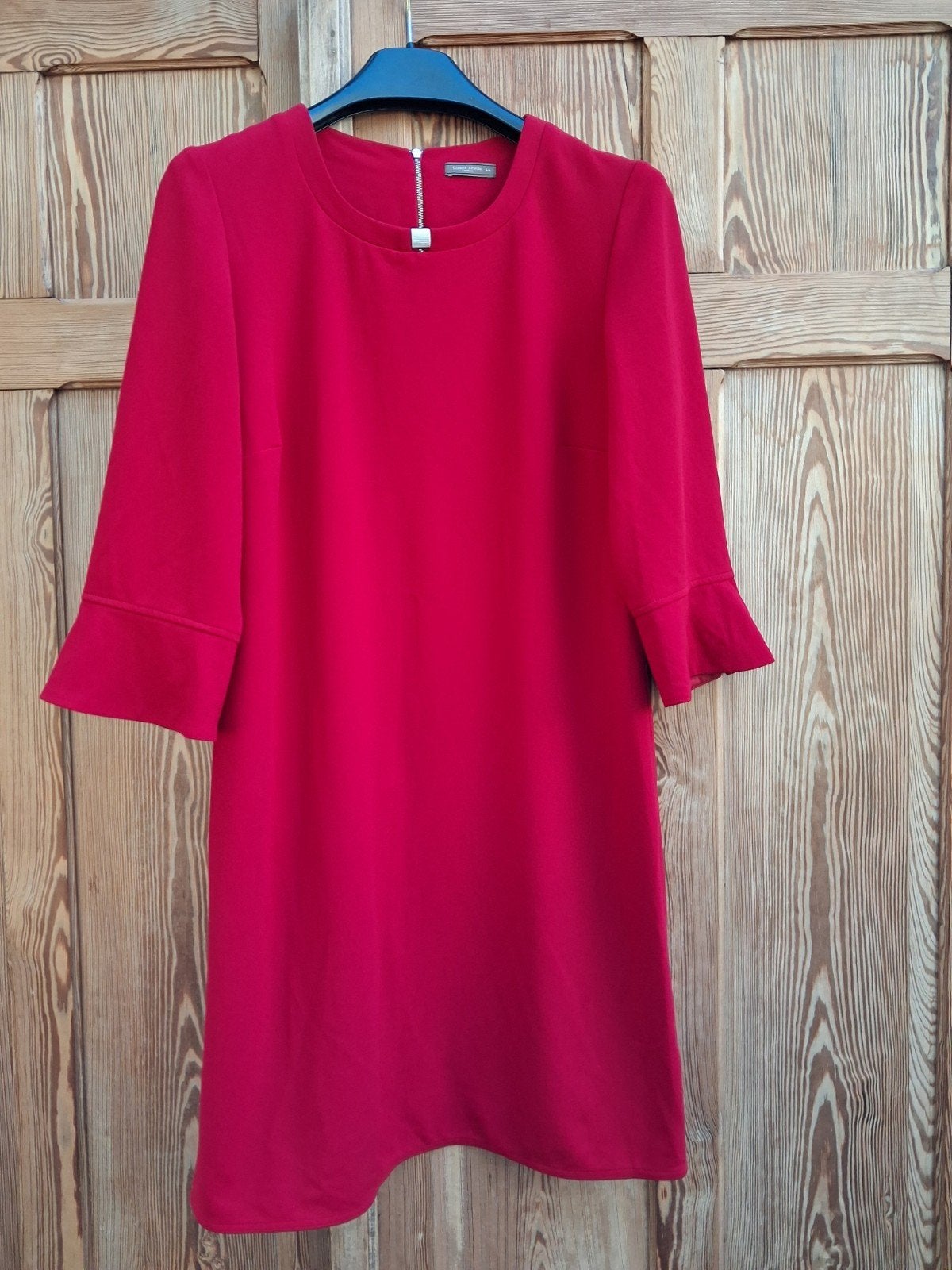 élégante robe rouge chaud de Claude Ariell, taille 44, Vêtements | Femmes, Enlèvement ou Envoi, Claude Arielle, Sous le genou