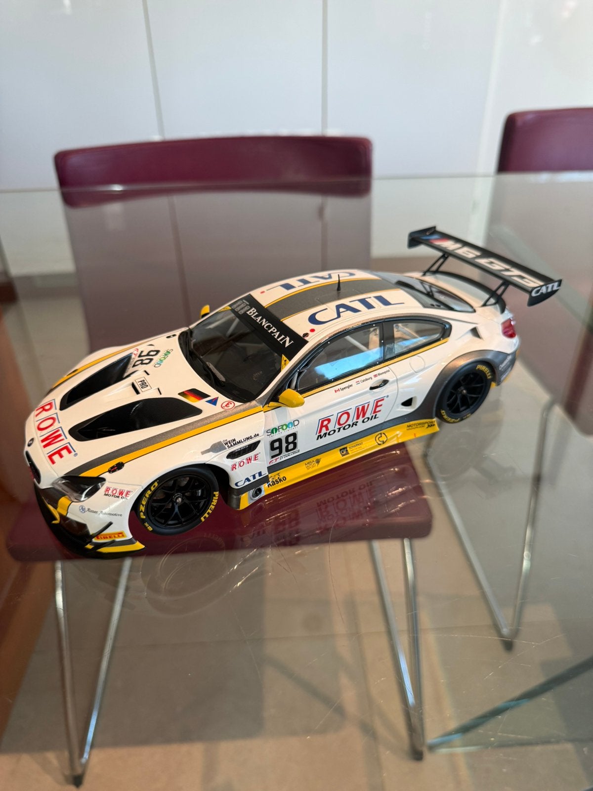 BMW M6 GT3  24H Spa 2017 Minichamps 1/18 gelimiteerde editie, Ophalen of Verzenden, Zo goed als nieuw, Auto, MiniChamps