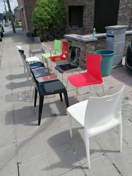 lot de chaises neuves, Maison & Meubles, Enlèvement, Neuf, Synthétique, Cinq, Six Chaises ou plus