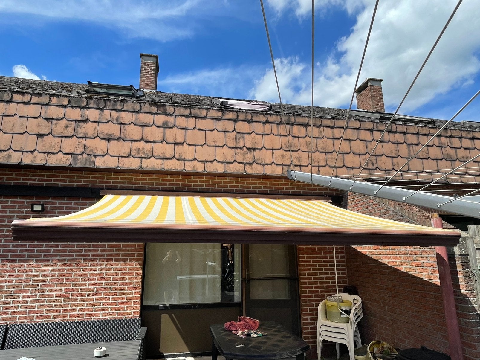 Zonneluifel te koop, Tuin en Terras, Zonneschermen, Ophalen, Gebruikt, 250 cm tot 450 cm, Overige typen