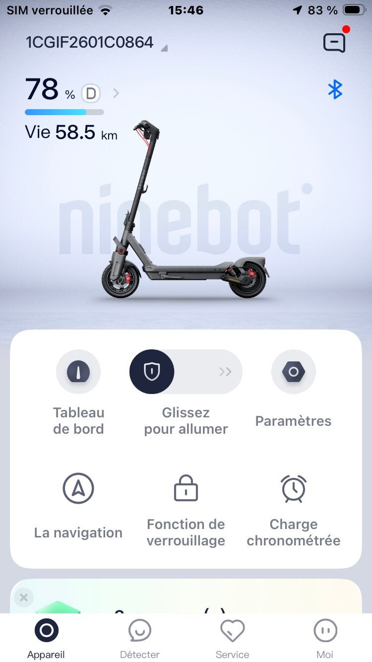 Ninebot Segway Max G3 ontgrendelde scooter, Ophalen, Zo goed als nieuw
