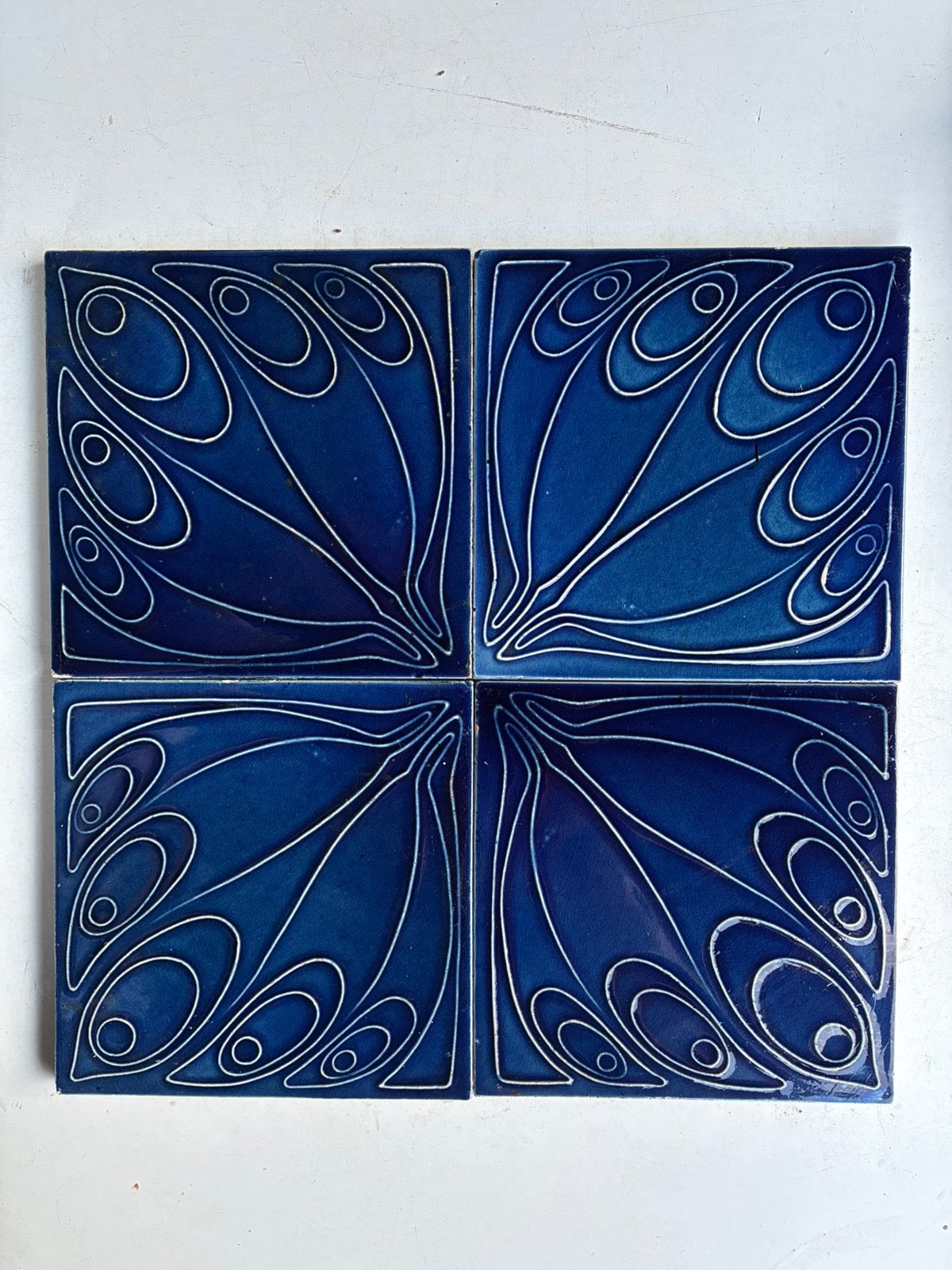 Antieke Art Nouveau/Jugendstil tegels 1900/1905, Antiek en Kunst, Ophalen of Verzenden