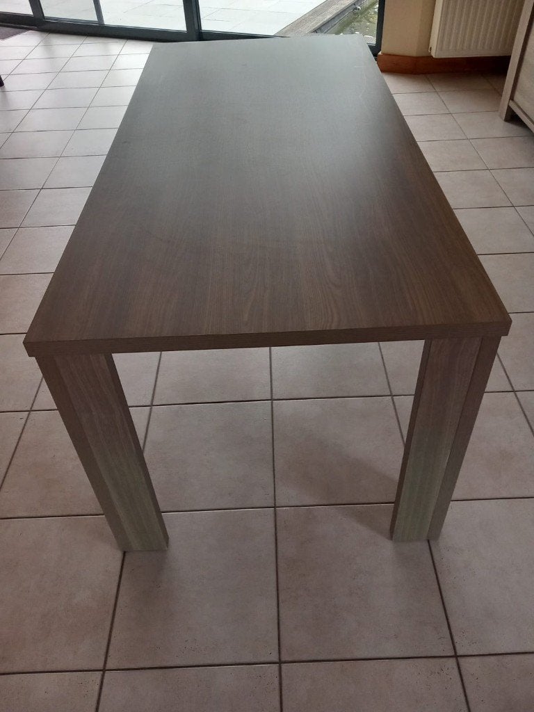 EETKAMER MODERN, gevlamde structuur en goed onderhouden, Huis en Inrichting, Ophalen, Gebruikt, Modern, Minder dan 4 stoelen