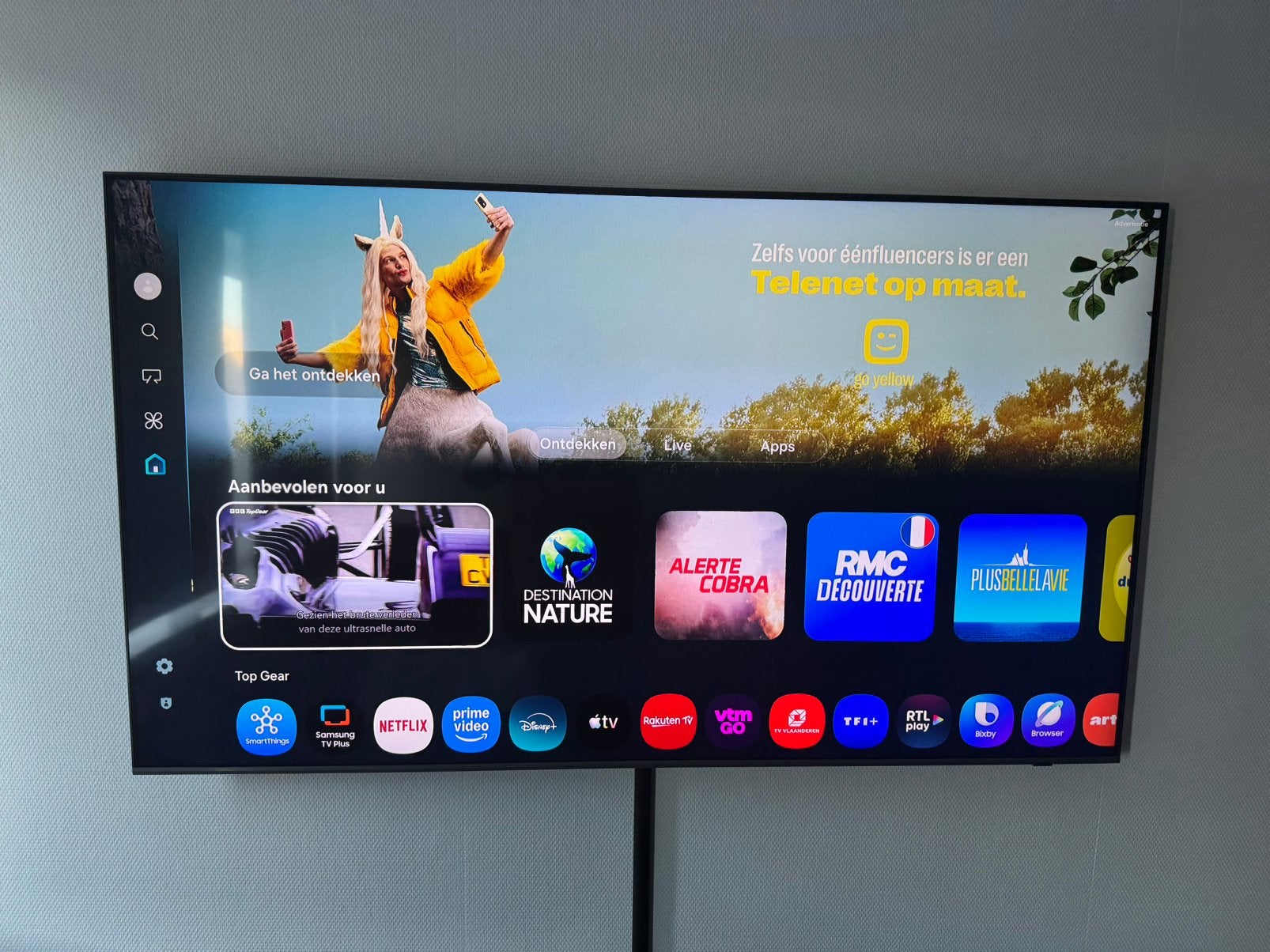 Samsung smart TV 65inch - Samsung TV QLED 4K 65" EOY 2024, Audio, Tv en Foto, Ophalen, QLED, 50 Hz, Zo goed als nieuw