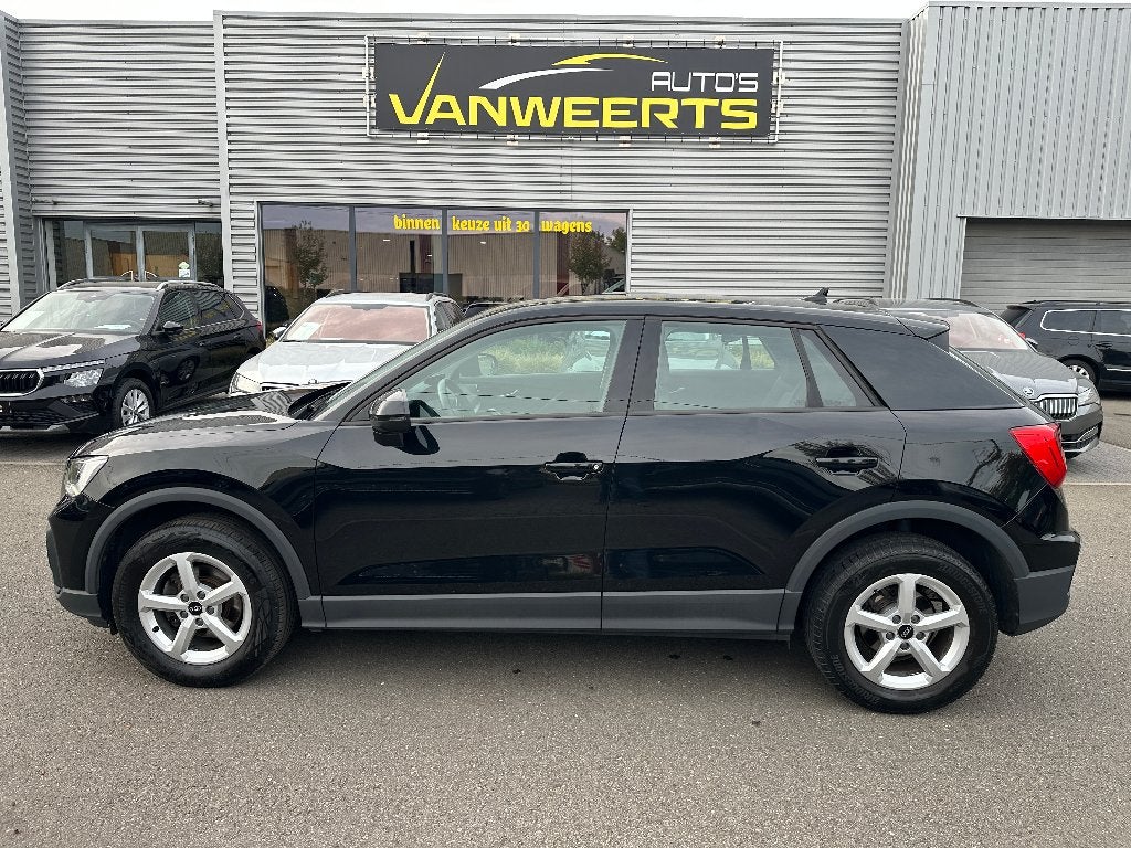 Audi Q2, benzine, 2022, CARPLAY-ANDROID/ CAMERA/ VIRTUAL, Auto's, Voorwielaandrijving, Stof, Zwart, Bedrijf