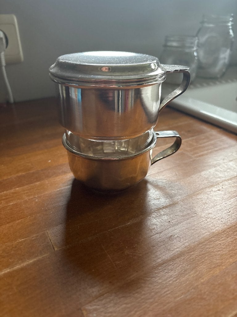 Tasse café filtre en argent, Enlèvement, Argent