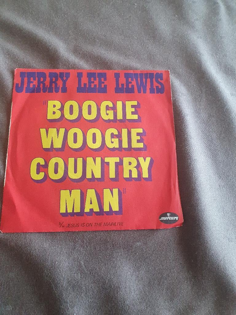 S - Jerry Lee Lewis – Boogie Woogie Country Man - 1975, Cd's en Dvd's, Vinyl Singles, 7 inch, Single, Ophalen of Verzenden, Country en Western