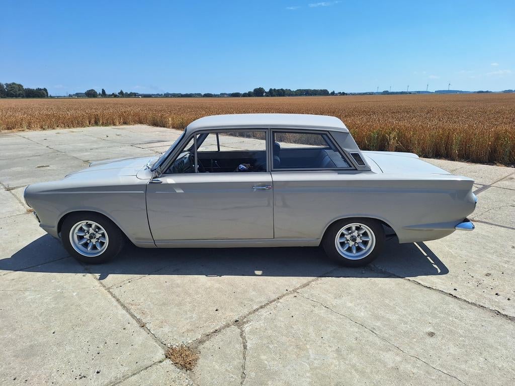 Ford Cortina MK1 2 deurs 1967, Autos, Cuir, Argent ou Gris, Achat, Boîte manuelle