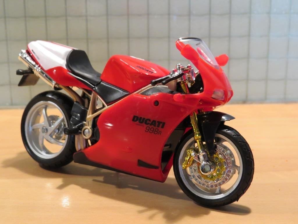 Ducati 998R 1:18 18-51033 bBurago, Hobby en Vrije tijd, Modelauto's | 1:18, Ophalen of Verzenden, Nieuw, Motor, Burago