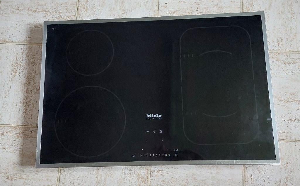 Inbouw MIELE inductieplaat 75-80 cm, Ophalen, Gebruikt, Inbouw, Inductie