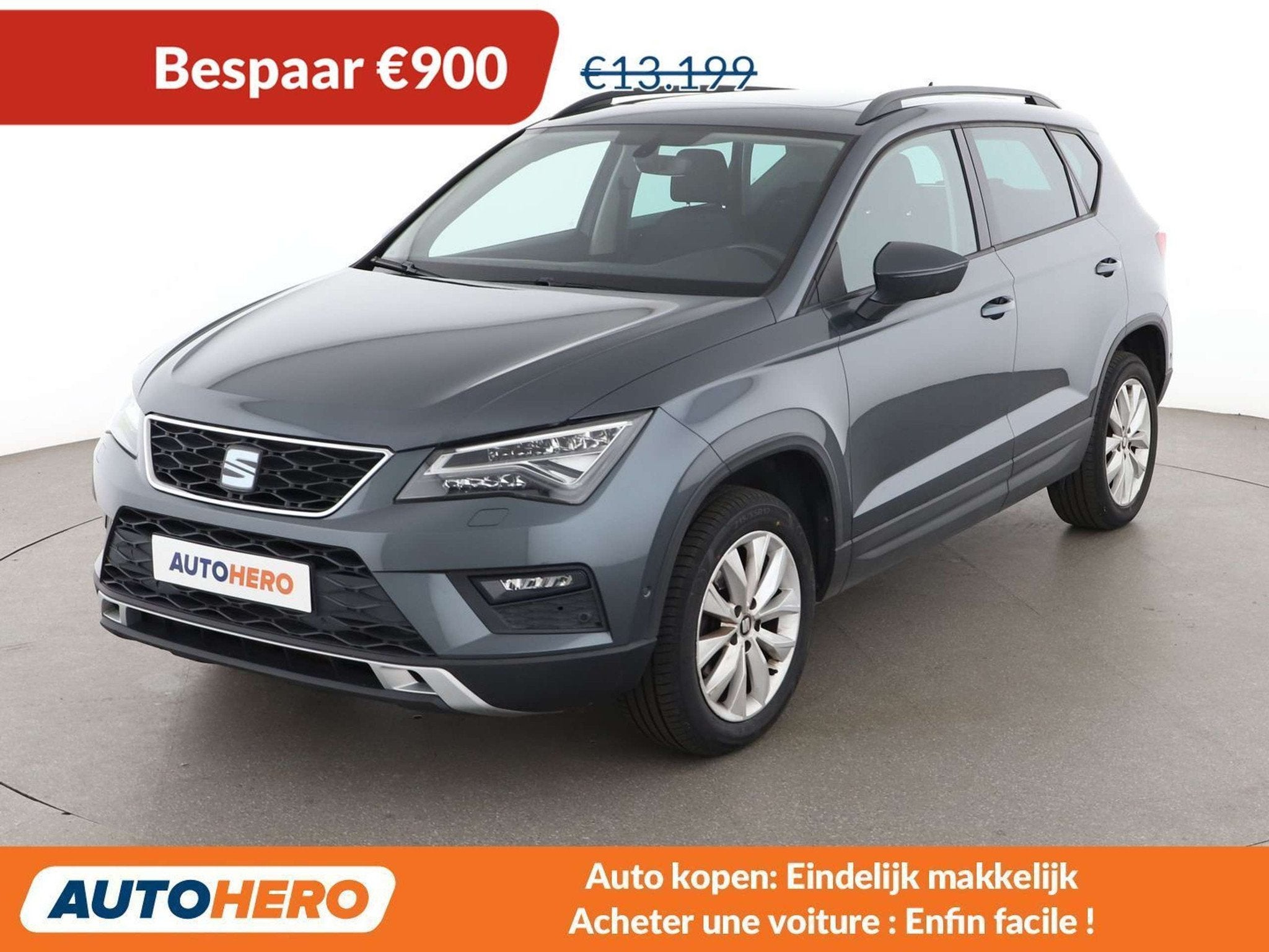 SEAT Ateca 1.0 TSI Style (année de construction 2019), Argent ou Gris, Achat, 1280 kg, Euro 6