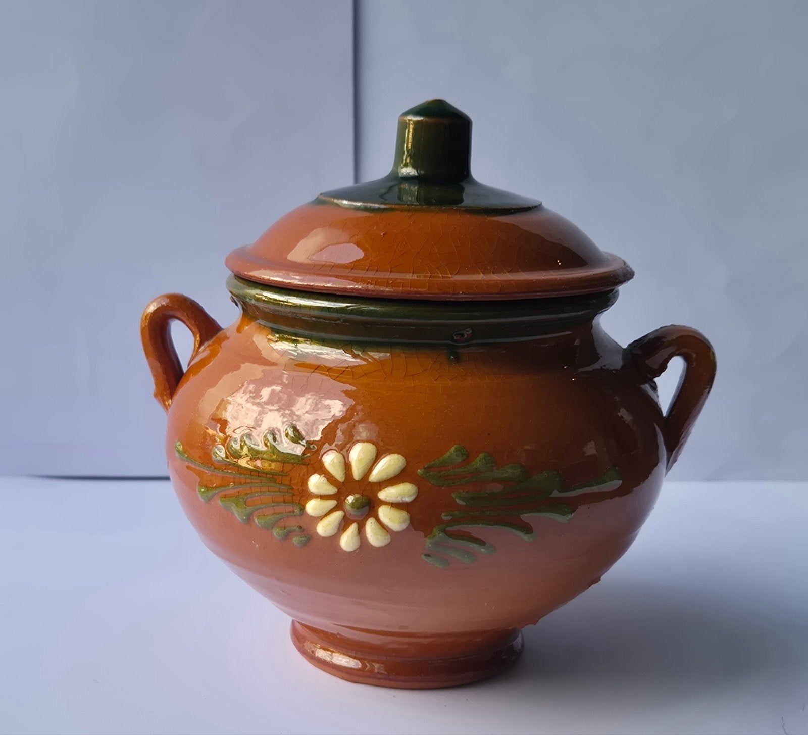 Vintage Spaanse aardewerken soepterrine met deksel – Costa B, Antiquités & Art, Antiquités | Céramique & Poterie, Enlèvement ou Envoi