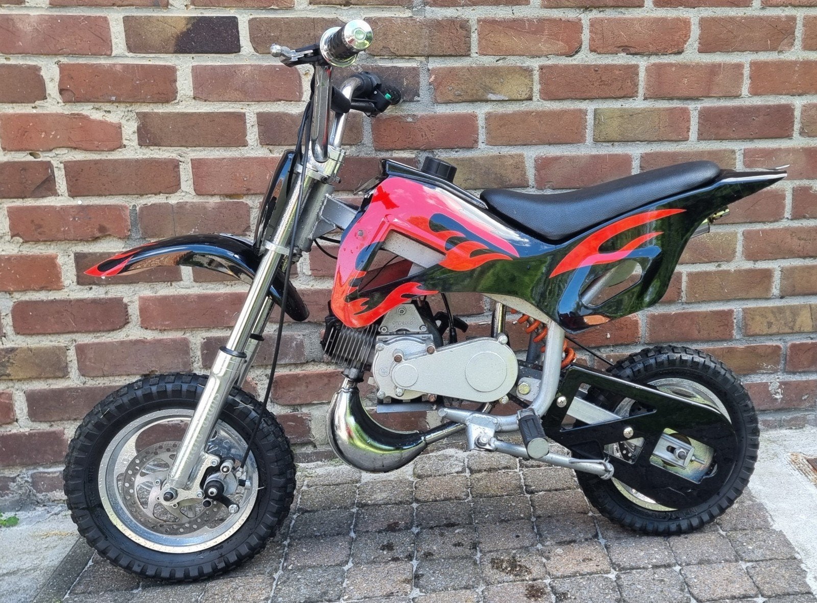 Stoere Mini Crosser / Pocketbike – Start & rijdt perfect!, Ophalen, Gebruikt, 50 cc, Schijfrem