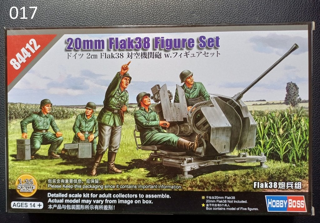 20 mm Flak 38 figure set 1/35 Hobby Boss, Hobby & Loisirs créatifs, Enlèvement ou Envoi