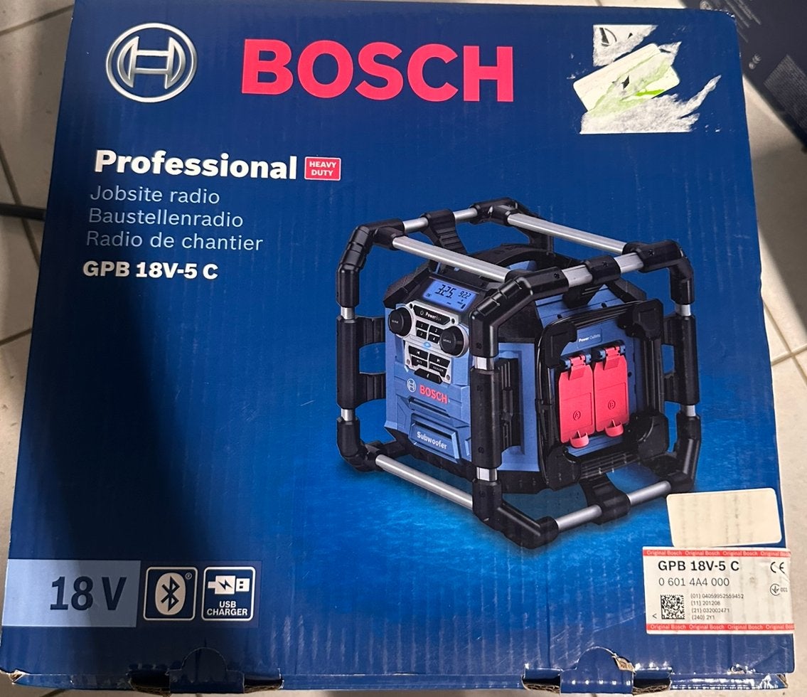 B osch Professional System Akku Baustellenradio GPB 18V-5 C, Ophalen, Nieuw