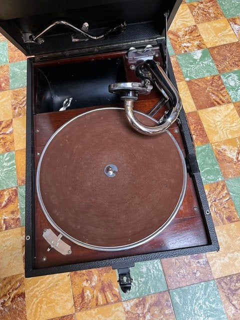 Oude grammofoon His Masters Voice model 101, Antiek en Kunst, Ophalen