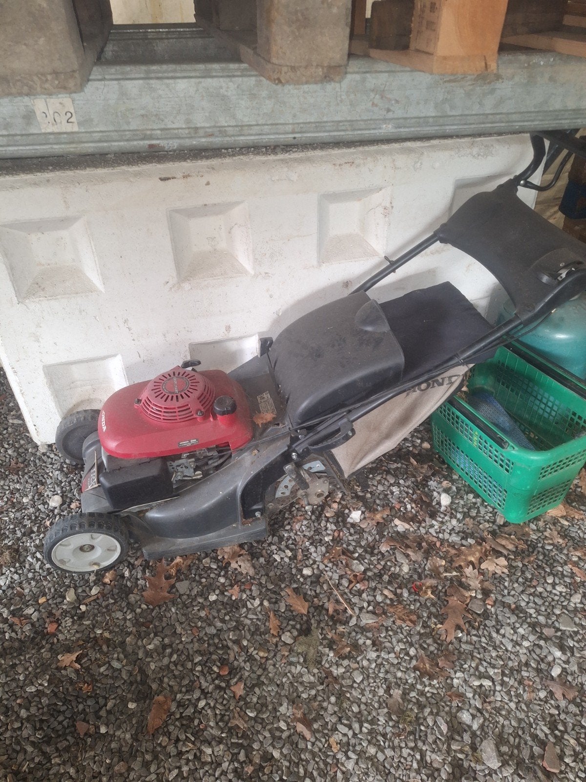 werkende honda grasmaaier, Ophalen