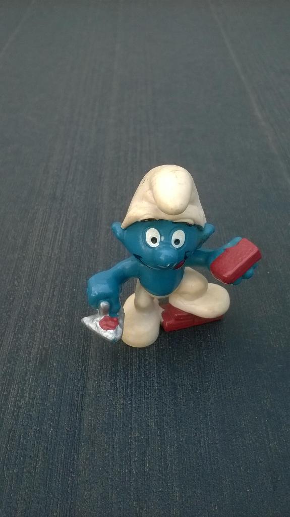 Metselsmurf 2.0148, Ophalen of Verzenden, Gebruikt, Overige Smurfen, Poppetje, Figuurtje of Knuffel