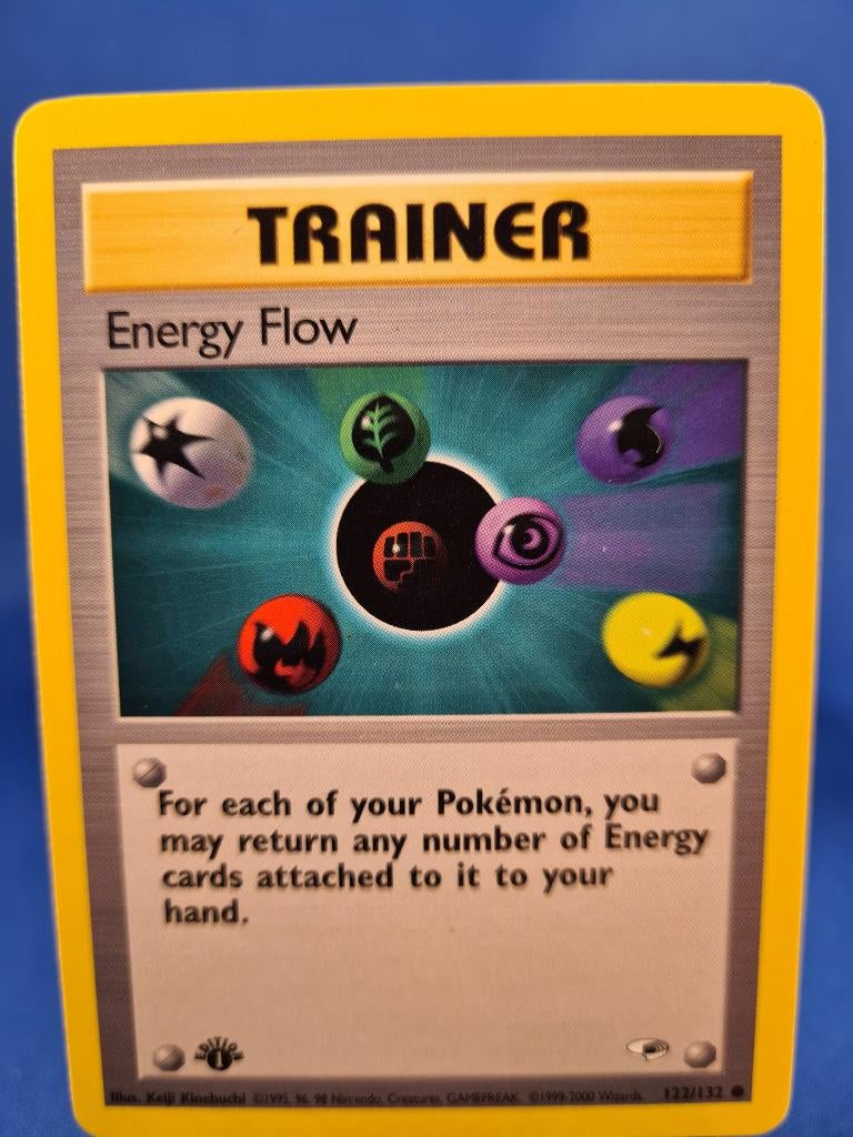 Energy Flow 122/132 - Gym Heroes (1st edition), Hobby en Vrije tijd, Verzamelkaartspellen | Pokémon, Verzenden, Gebruikt