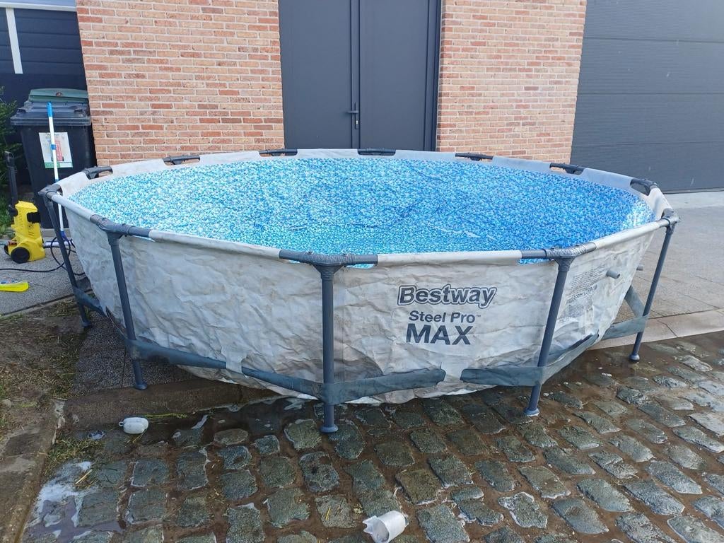 Zwembad Bestway Steel Pro max, Ophalen, Gebruikt, Minder dan 80 cm, Rond