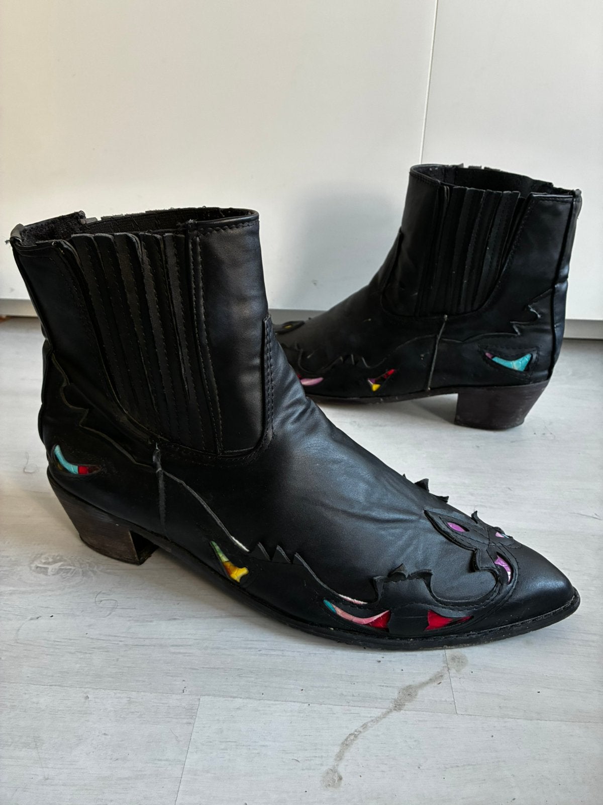Cowboy boots maat 44, Zwart, Boots, Ophalen of Verzenden, Gedragen