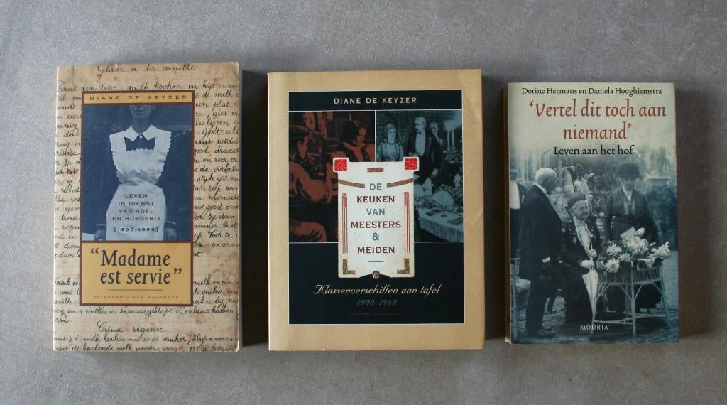 Meesters en meiden: adel/burgerij/koningshuis en personeel., Boeken, Ophalen of Verzenden, Gelezen, Diverse auteurs