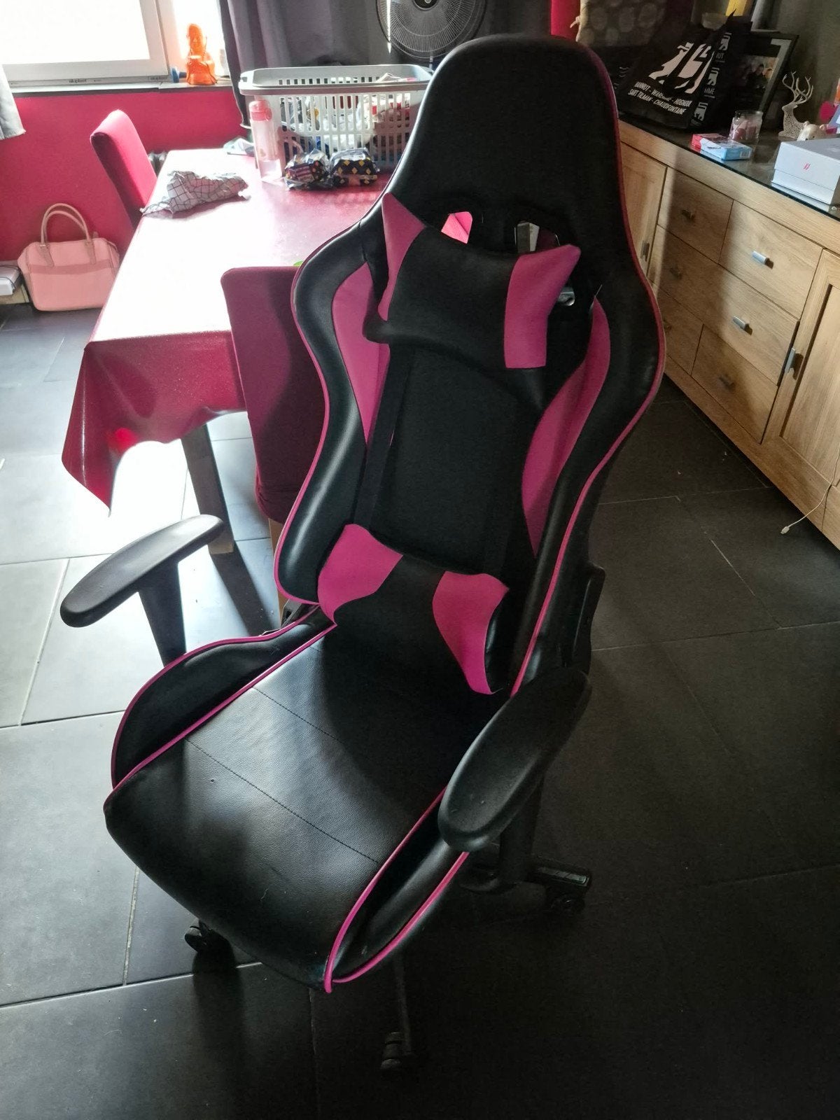 chaise de bureau, Maison & Meubles, Rose, Chaise de bureau de gaming, Enlèvement, Utilisé