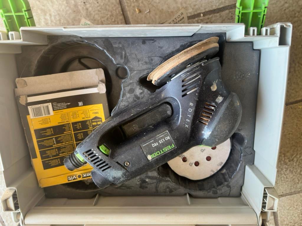 Festool ROTEX RO 125 FEQ Plus – Excentrische schuurmachine, Ophalen of Verzenden, Gebruikt, Excentrische schuurmachine