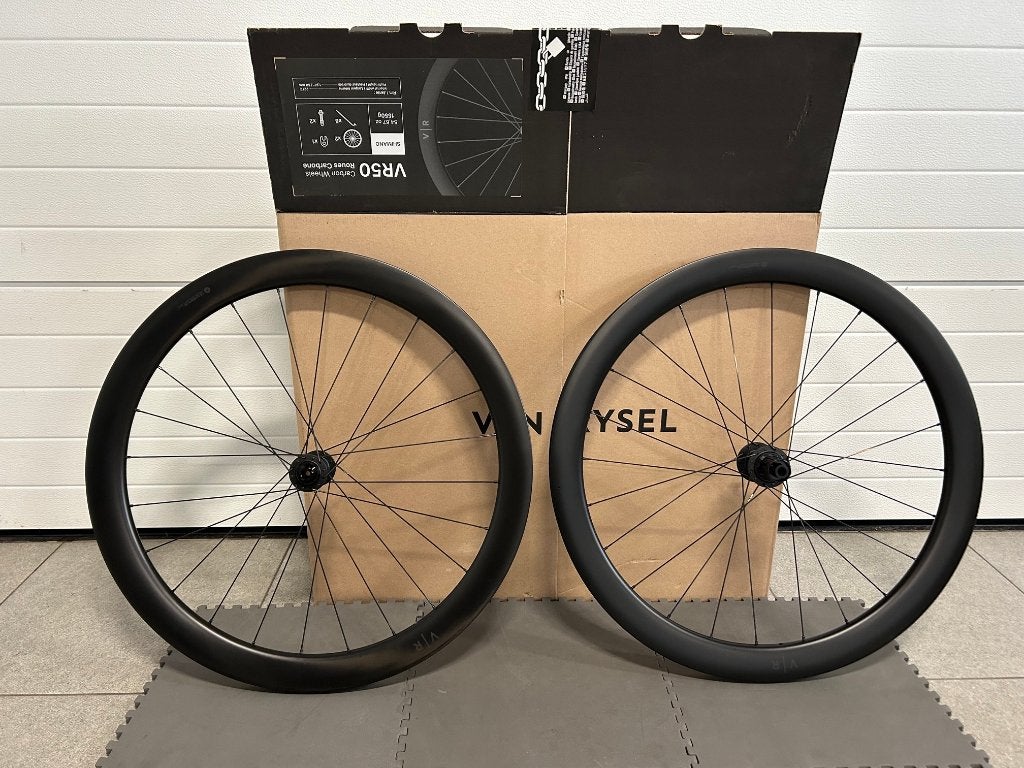 Wielset carbon Van Rysel VR50, Fietsen en Brommers, Fietsonderdelen, Gravelbike, Zo goed als nieuw, Van rysel, Carbon