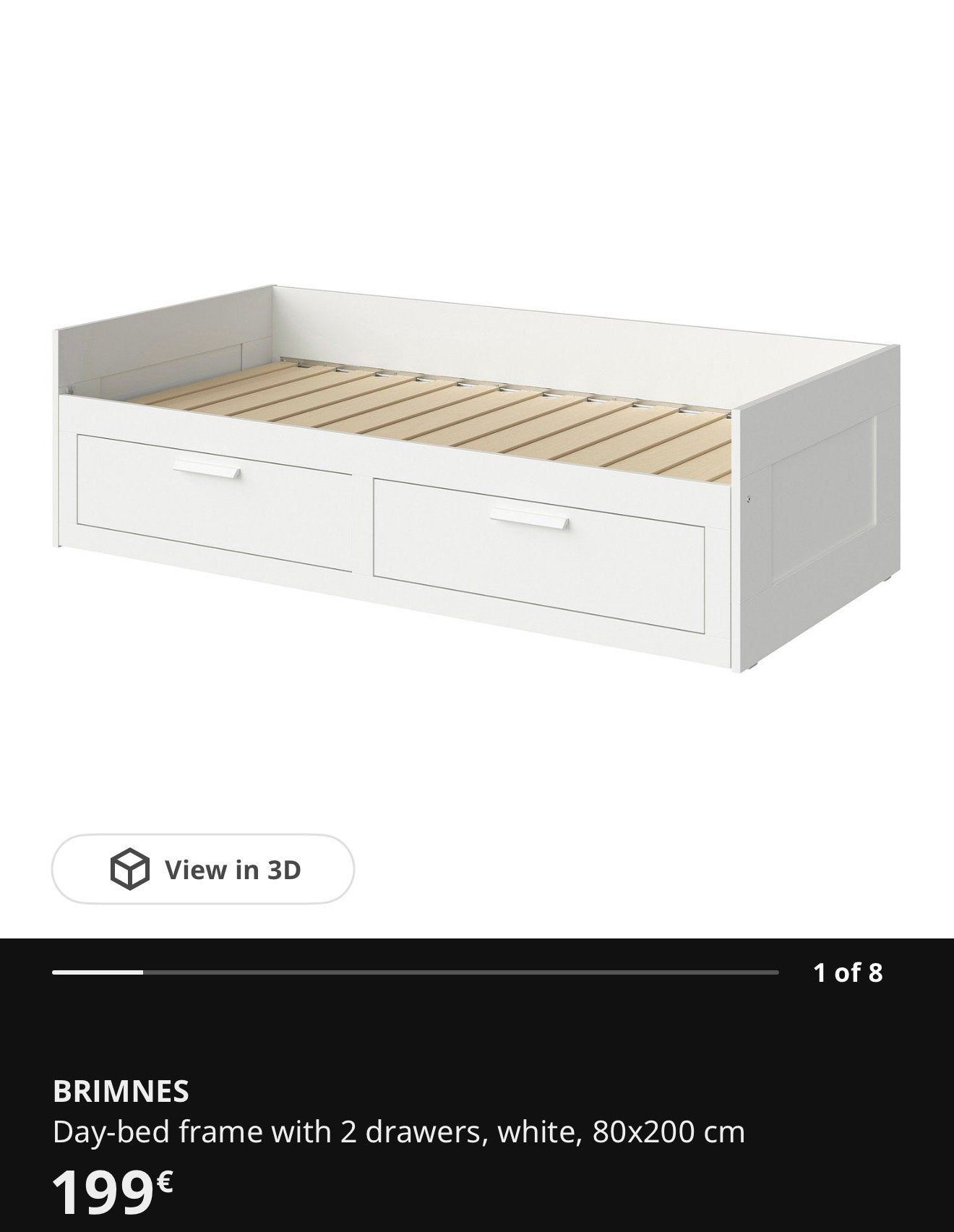 Sofabed, Enlèvement, Comme neuf, Blanc