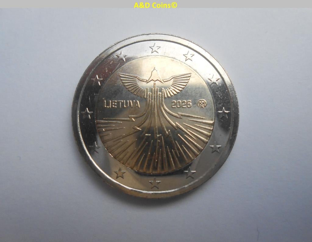 Litouwen 2 Euro cc 2026, Verzenden, Overige landen, 2 euro, Losse munt