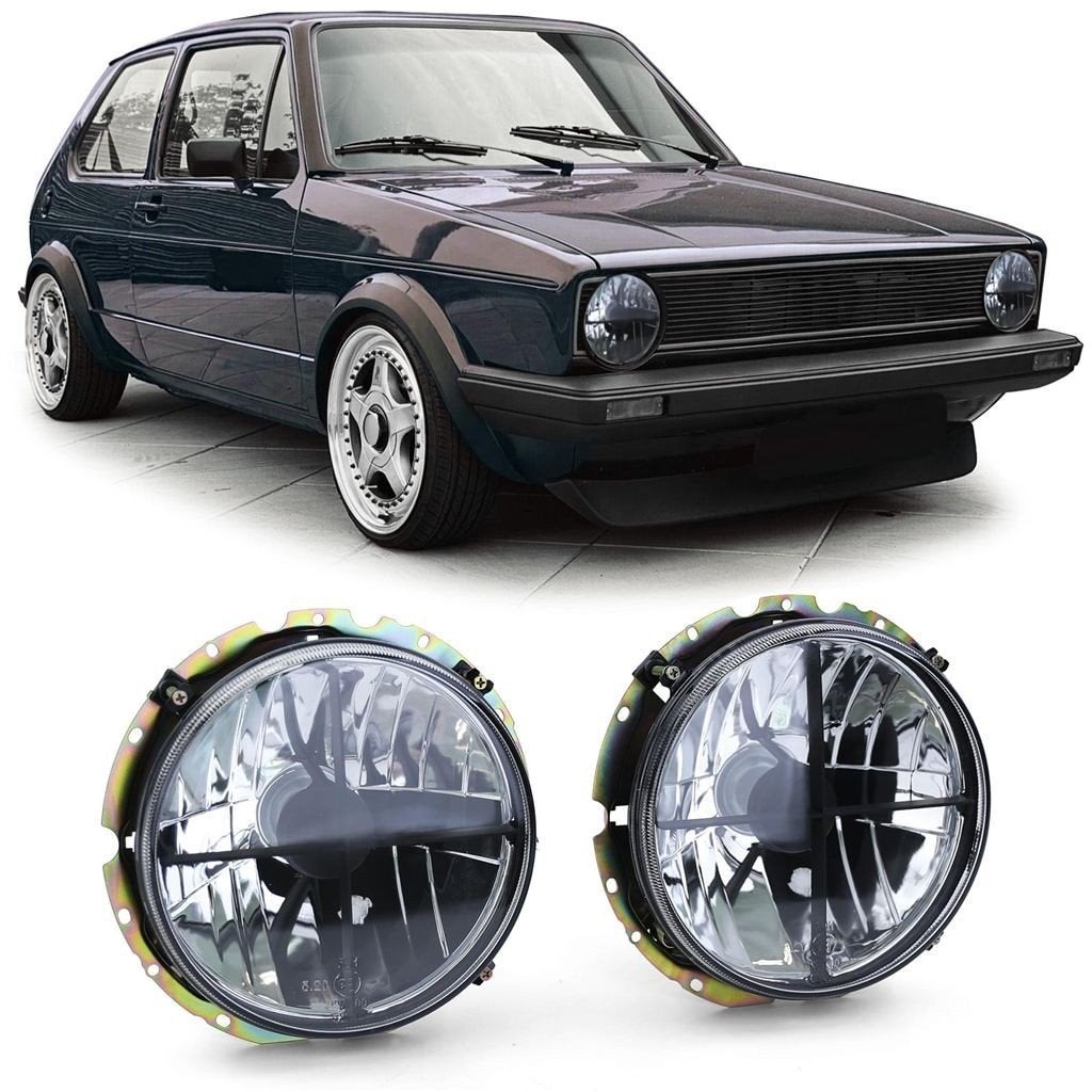 Koplampen Set Geschikt Voor Volkswagen Golf 1 Kruis Smoke, Verzenden