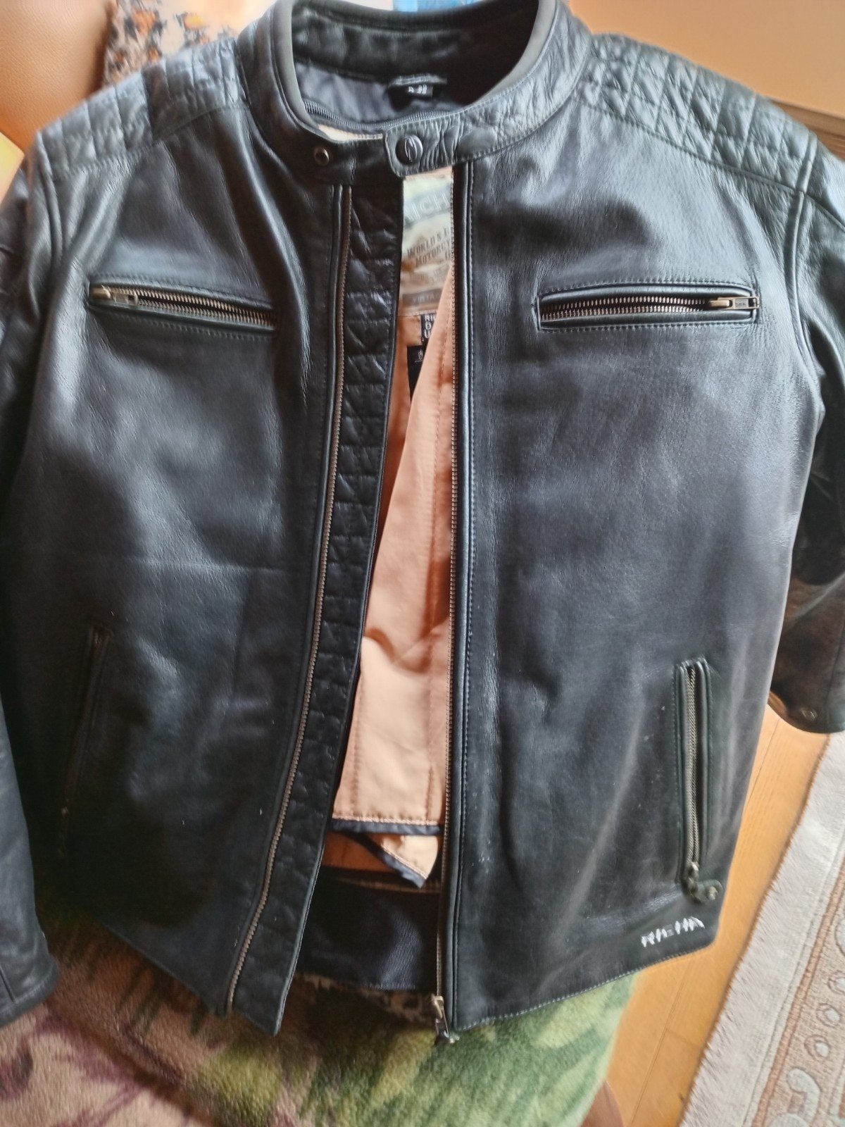 lederen 2 delig motopak, Ophalen, Heren, Richa