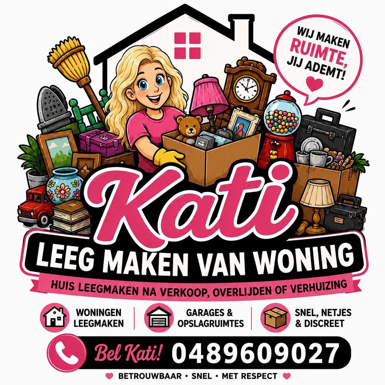 Leegmaken van huizen en garages, Enlèvement