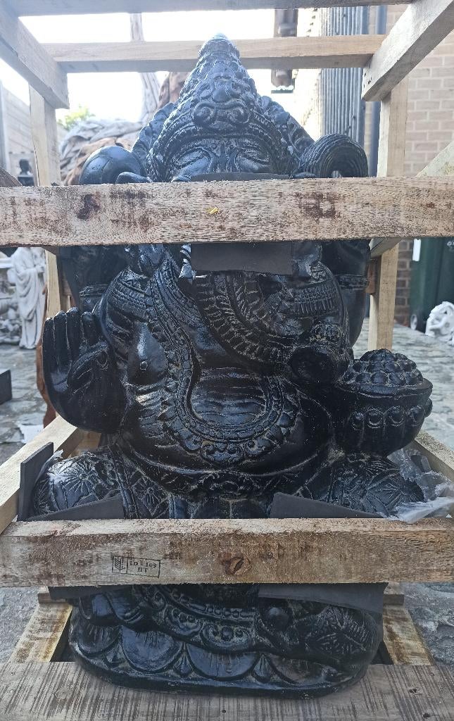 ganesha zit in steen, Ophalen, Nieuw, Steen, Boeddhabeeld
