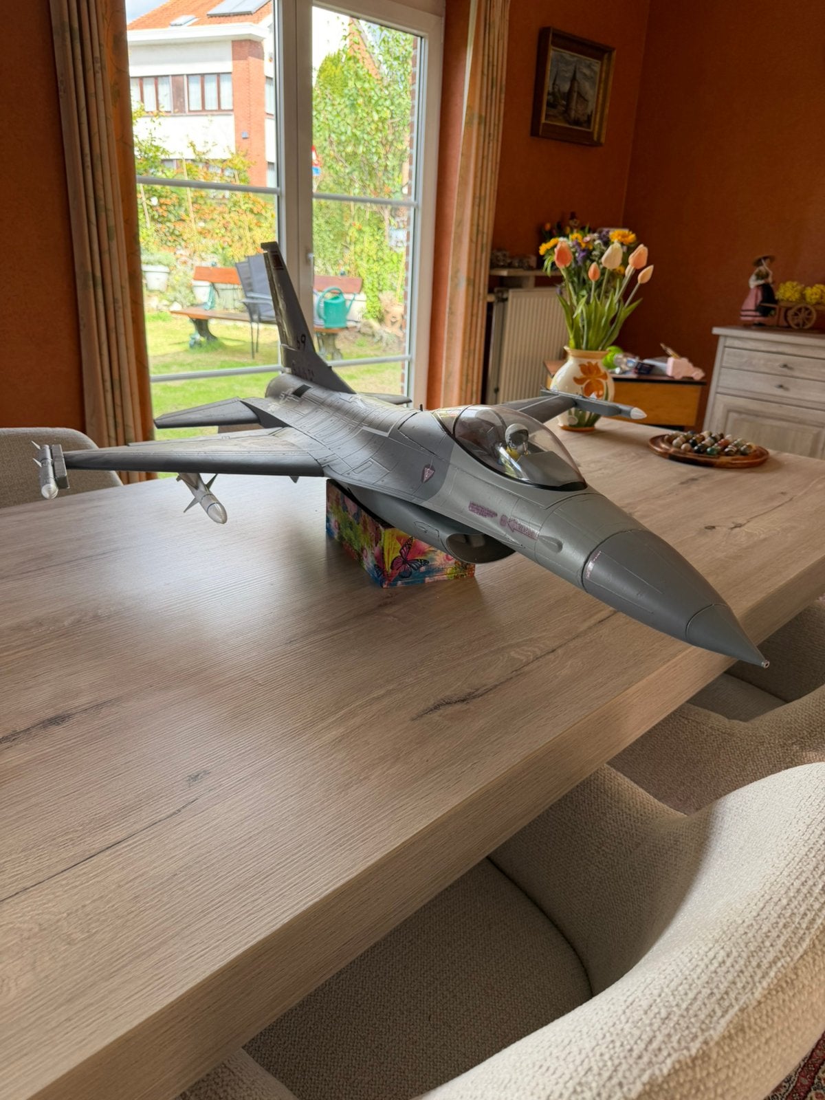 FMS 875MM F16C 70mm EDF ARTF with Reflex Grey PNP, Ophalen, Zo goed als nieuw