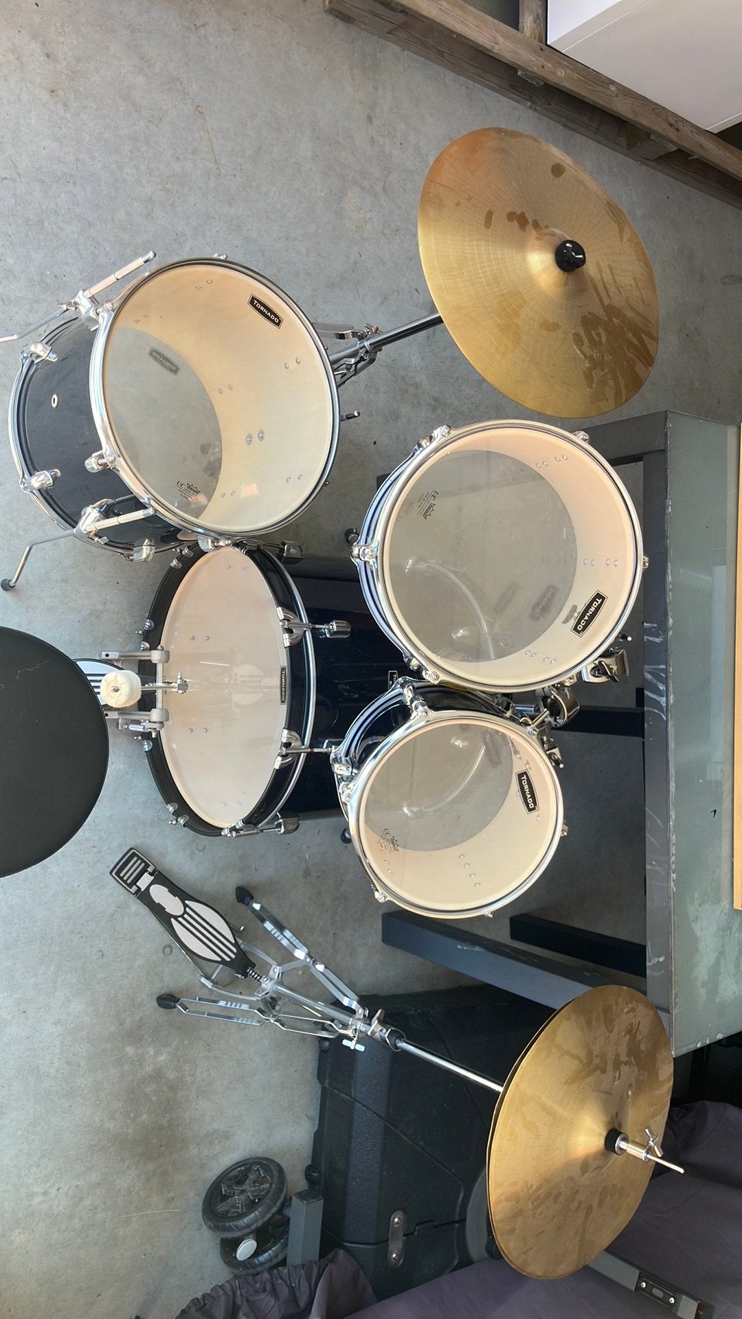 Drumstel, Muziek en Instrumenten, Drumstellen en Slagwerk, Ophalen, Zo goed als nieuw