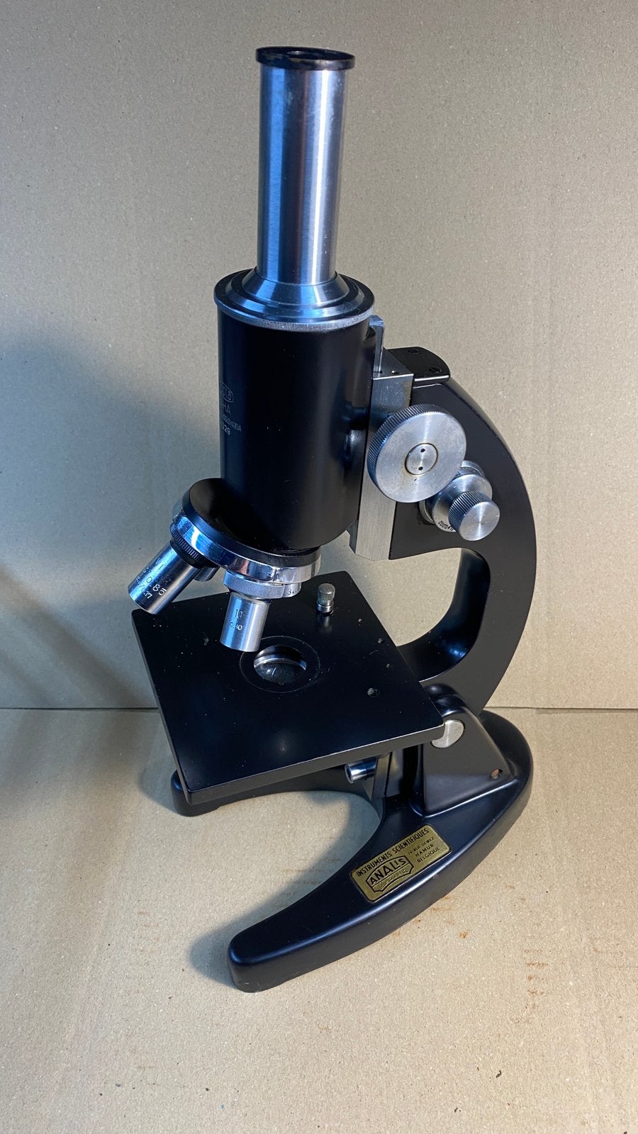 Microscope scolaire Meopta vintage (Analis) — Années 50/60, Enlèvement ou Envoi, Utilisé