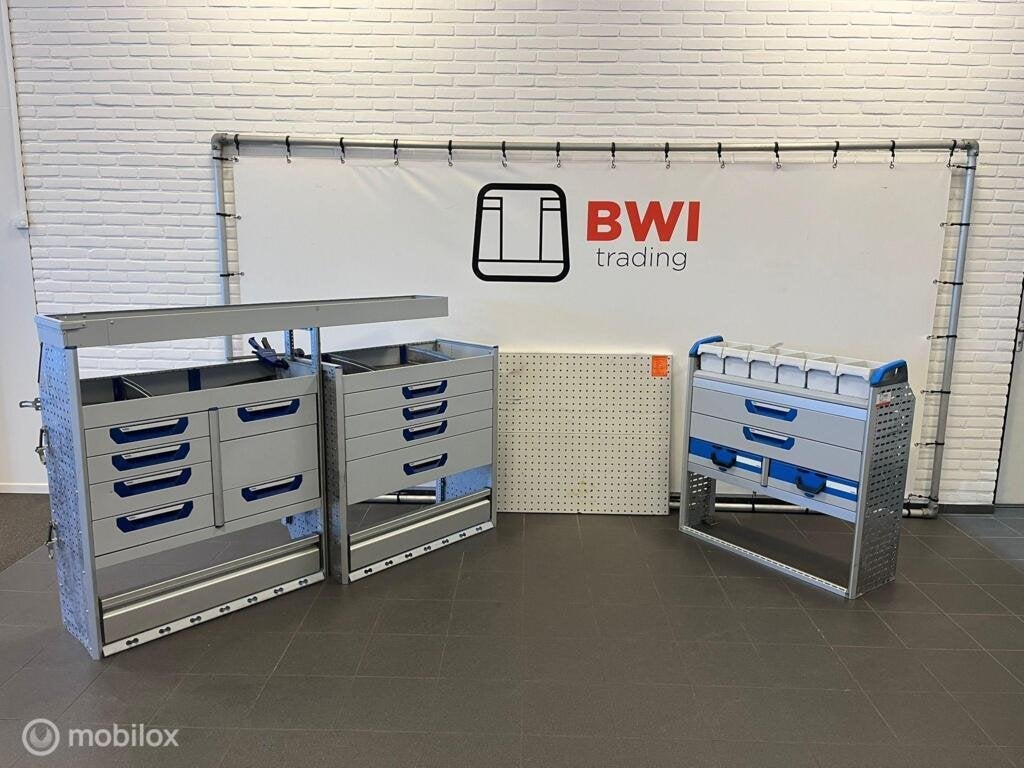 Sortimo bedrijfswageninrichting set van drie / nette staat, Auto diversen, Overige Auto diversen, Ophalen of Verzenden