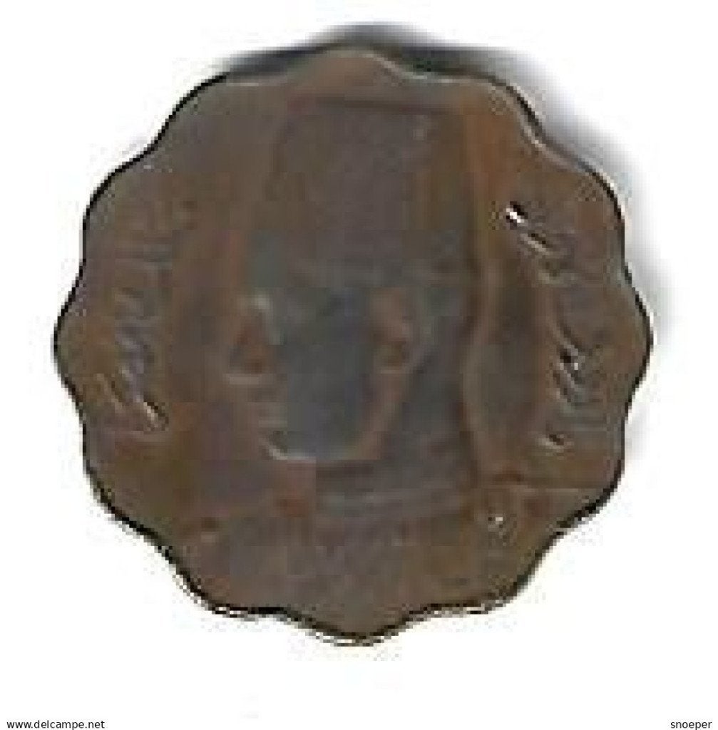 egypte 5 millieme 1943 km 360 vf+, Timbres & Monnaies, Envoi, Égypte, Monnaie en vrac