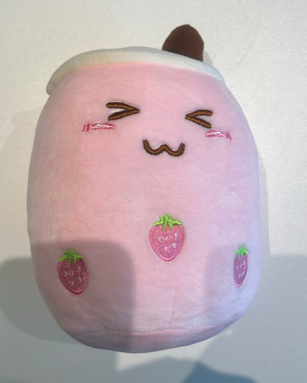 roze Happy Trendz Boba Bubble Tea pluche knuffel, Ophalen, Zo goed als nieuw