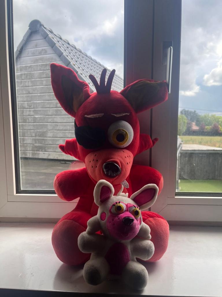 Foxy en Mangle Plushies, Overige karakters, Autres marques, Comme neuf, Enlèvement