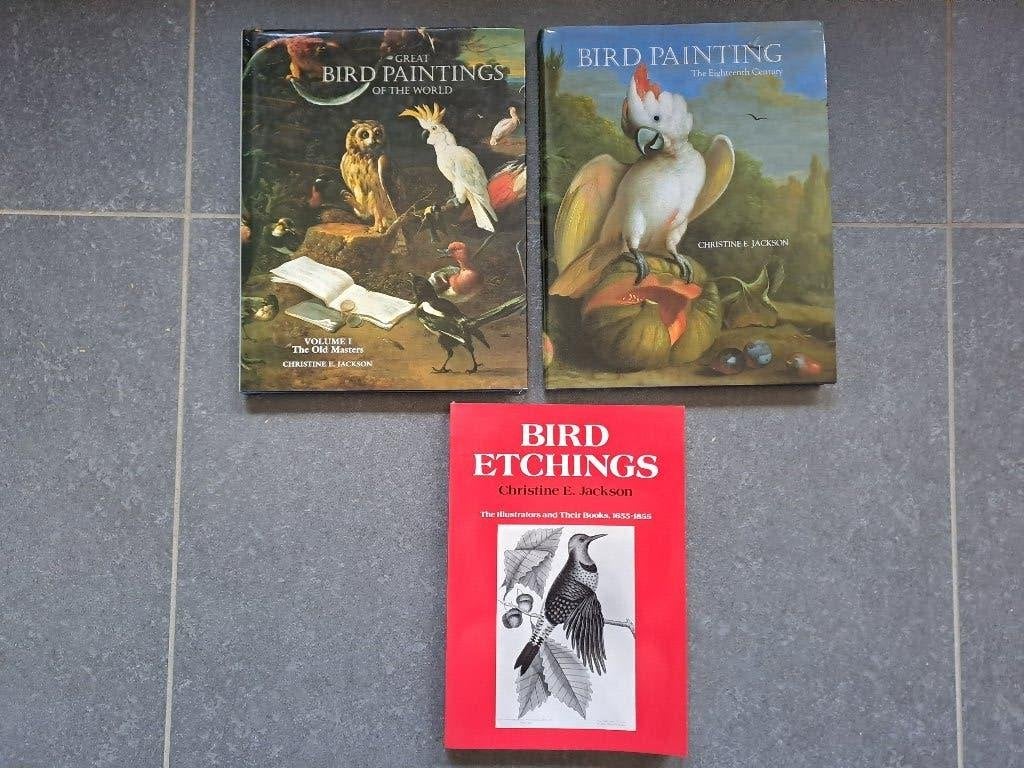 Les plus grandes peintures d'oiseaux du monde, E. Jackson, Peinture et dessin, Enlèvement, Utilisé, Christine E.Jackson