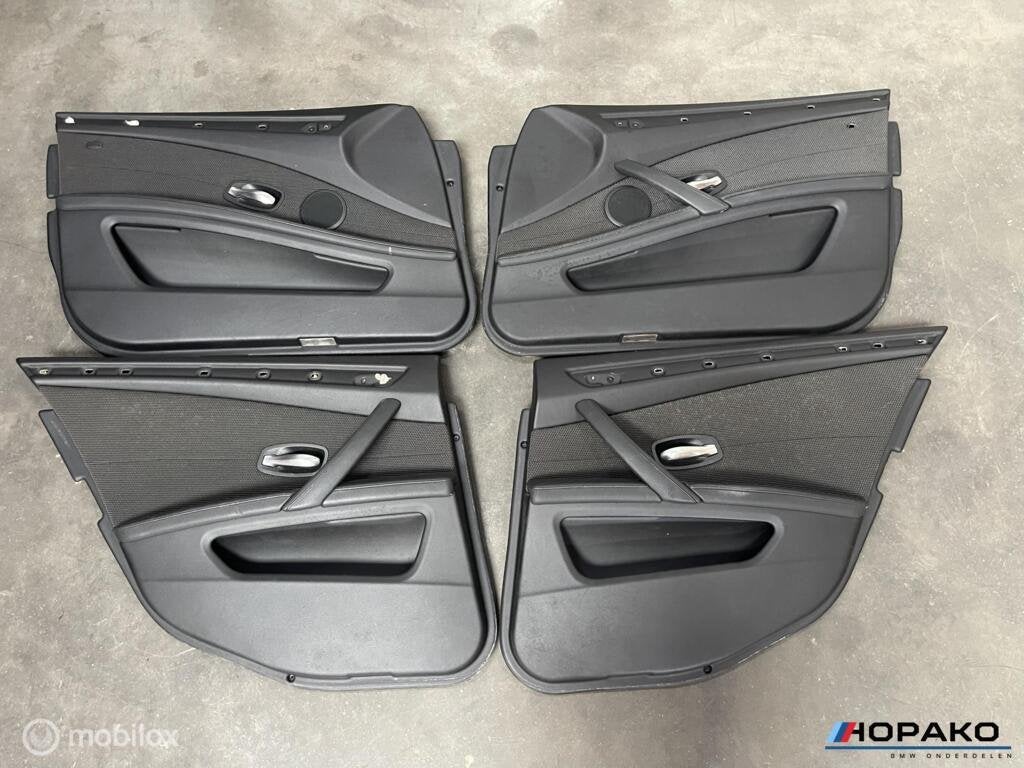 Deurpanelen set zwart half leder BMW 5 serie E60 E61 LCI, Auto-onderdelen, Gebruikt, Einsteinlaan 5 rijswijk, Bmw, Ophalen of Verzenden