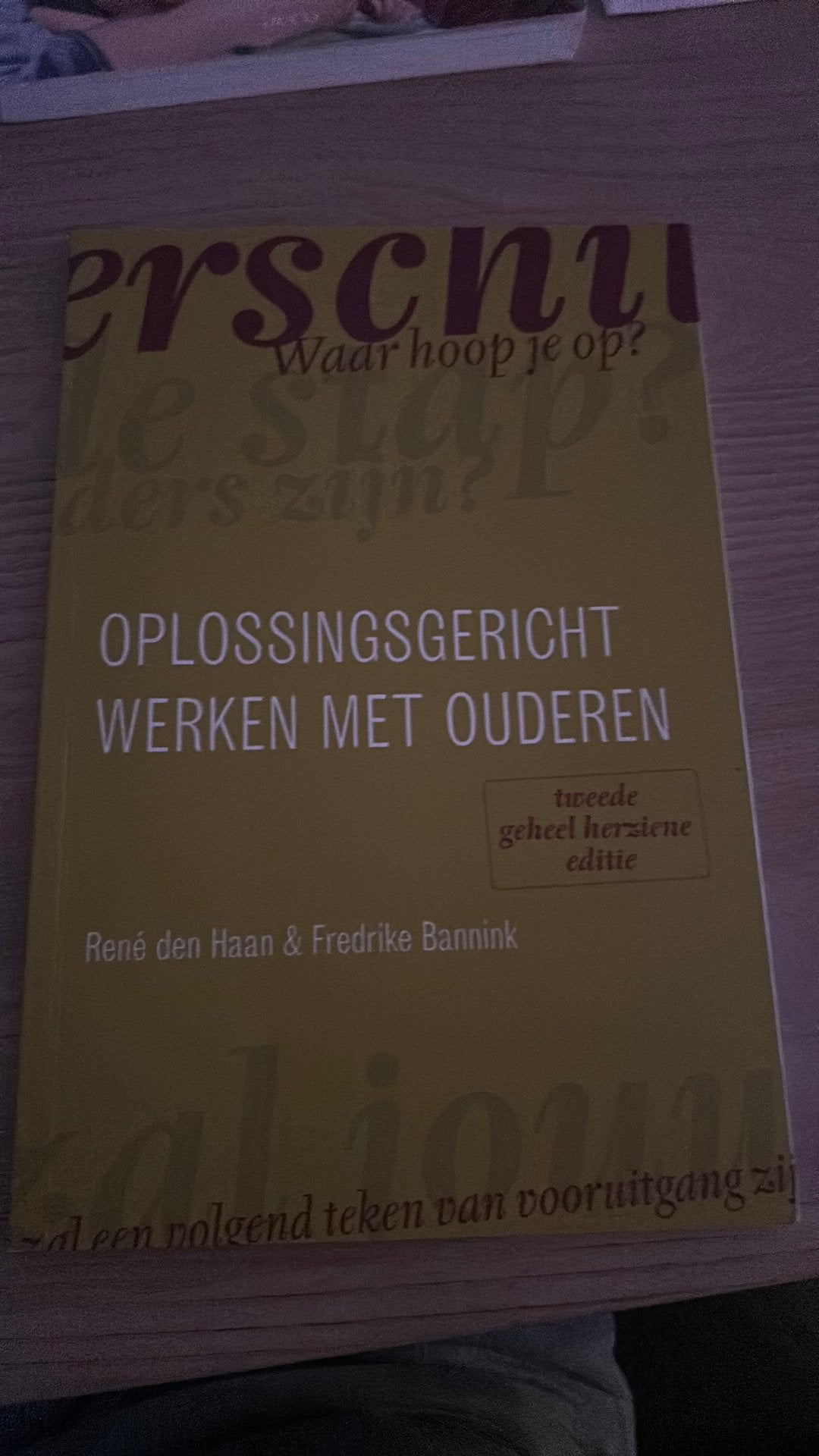 René den Haan - Oplossingsgericht werken met ouderen, Boeken, Psychologie, Ophalen