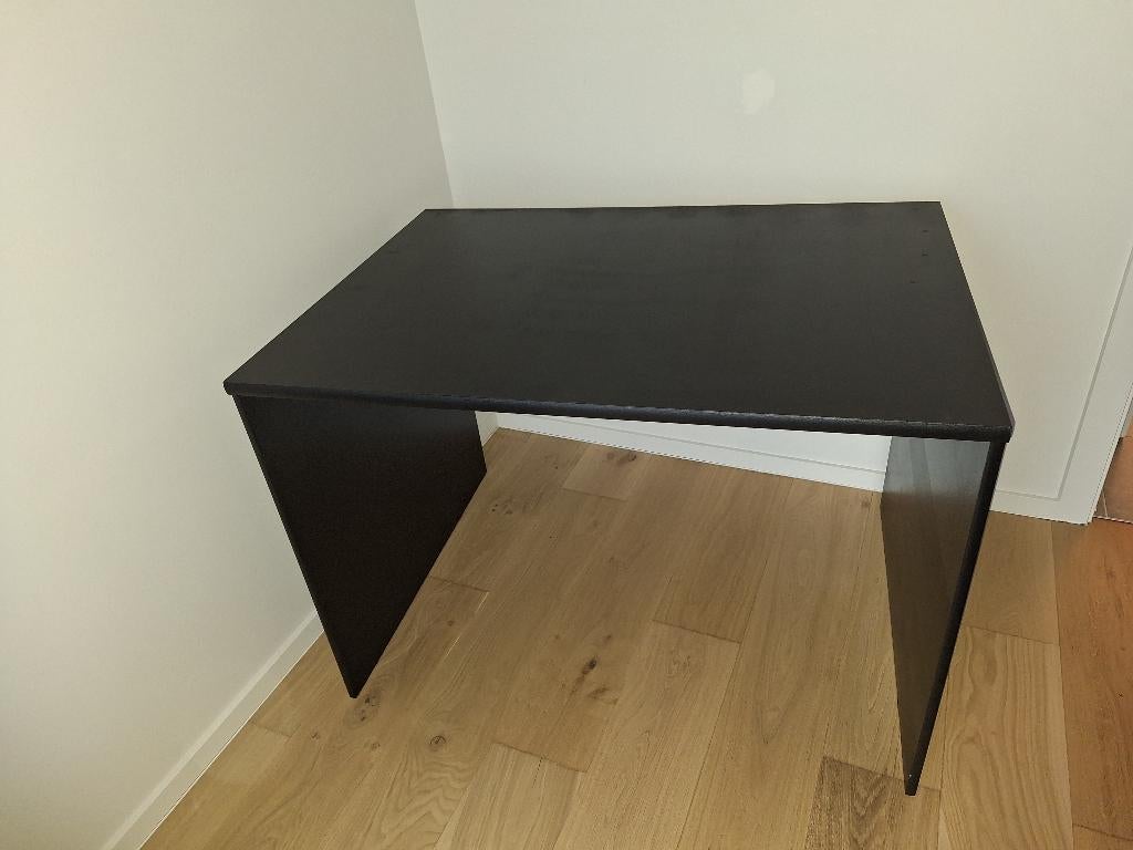 Bureau zwart 106 x 75 x 75, Huis en Inrichting, Bureaus, Ophalen, Zwart, Schoolbureau, Zo goed als nieuw
