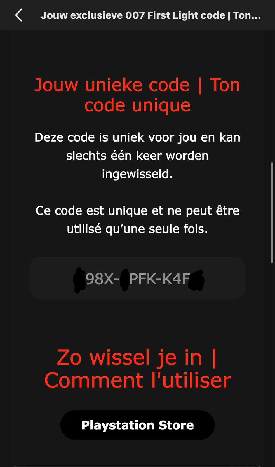 007 First light code ps5, Consoles de jeu & Jeux vidéo, Envoi, Online